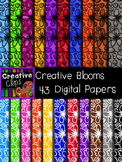 Creative Bloom Doodle Papers {Creative Clips Digital Clipart}