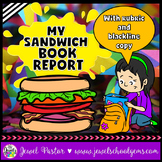 Creative Book Report Activities | Sandwich Template with A