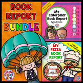 Creative Book Reports BUNDLE | Caterpillar and Pizza Templ
