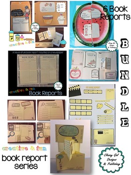 Preview of Creative Book Reports * Book Project  * Craftivity * Bundle