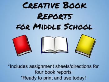 Preview of Creative Book Reports for Middle School