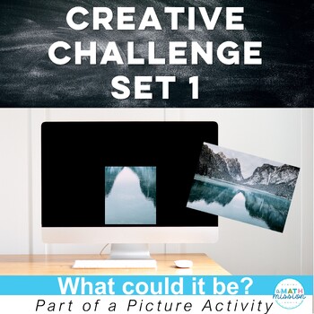 Preview of Creative Challenge and Activities Part of a Picture Creativity Think Outside Box