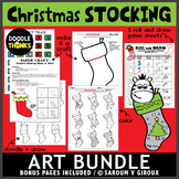Creative Christmas Stocking Art BUNDLE with Bonus Files | 