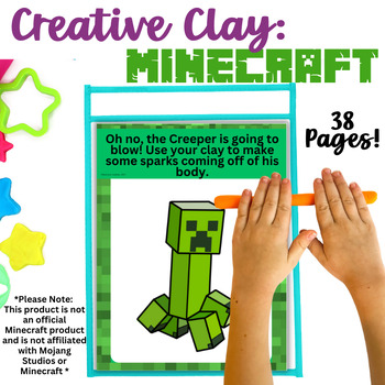 Preview of Creative Clay: Minecraft - Fine Motor Fun for Big Kids, Dysgraphia Activities