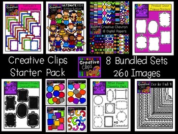 Preview of Creative Clips Starter Pack {Creative Clips Digital Clipart}