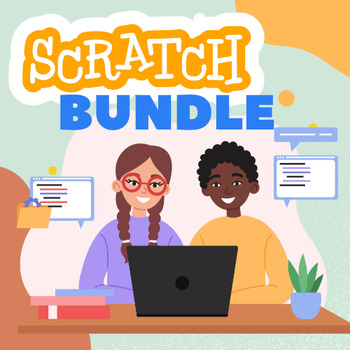 Preview of Creative Coding Adventures: 4 Interactive Scratch Projects Bundle
