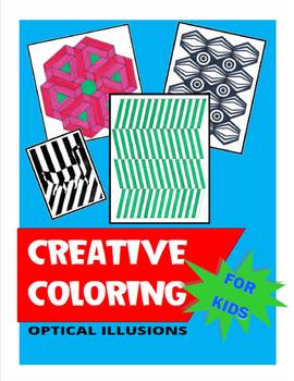 Preview of Creative Coloring for Kids Optical Illusions