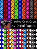 Creative Criss Cross Papers {Creative Clips Digital Clipart}
