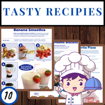 Preview of Creative Culinary Adventures: Tasty Recipes Workbook for Young Chefs