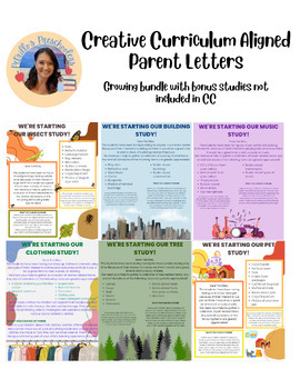 Preview of Creative Curriculum Aligned Parent Letter Bundle