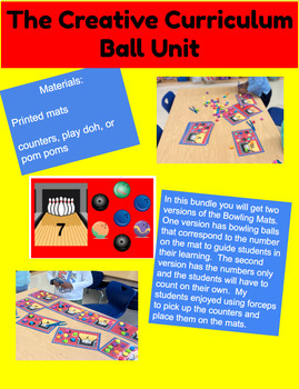 Preview of Creative Curriculum Ball Unit Bowling