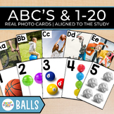 Creative Curriculum Balls Study Alphabet & Number Cards 1-