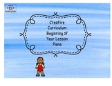 Creative Curriculum-Beginning of Year lesson plans weeks 1 - 6