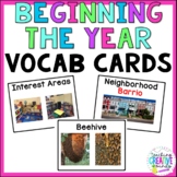 Creative Curriculum Beginning of the Year Vocab Words