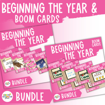 Preview of Beginning the Year Study + BOOM Cards Bundle for The Creative Curriculum
