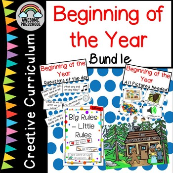 Preview of Creative Curriculum-Beginning the Year Study Bundle