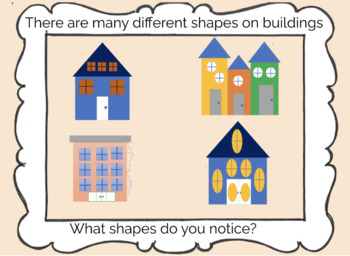 Preview of Creative Curriculum Building Study: What shapes do you notice on the building?
