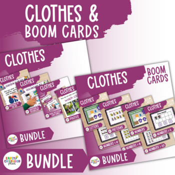 Preview of Clothes Study + BOOM Cards Bundle for The Creative Curriculum