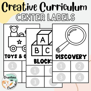 Preview of Creative Curriculum Center Labels