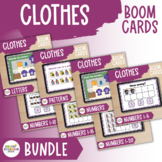 Creative Curriculum | Clothes Study | BOOM Cards Bundle | Math & Literacy Games