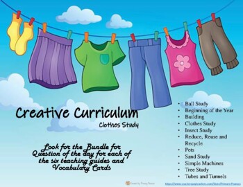 Preview of Creative Curriculum Clothes Study Question of the Day