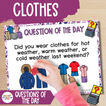 Preview of Clothes Study | Question of the Day for The Creative Curriculum
