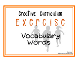 Creative Curriculum - Exercise Study: Vocabulary Words Rea