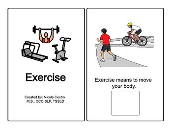 Preview of Creative Curriculum: Exercise Unit Interactive Book
