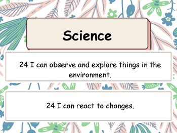 Preview of Creative Curriculum GOLD Objectives: Science, Social Studies, Arts, & ELA