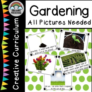 Preview of Gardening Study - ALL PICTURES NEEDED (Creative Curriculum®)