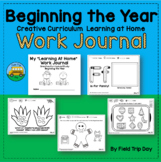 Creative Curriculum Work Journal:  FIRST SIX WEEKS / BEGIN