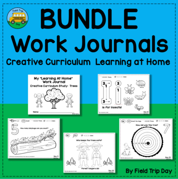 Preview of Creative Curriculum "Learning at Home" Work Journal Bundle