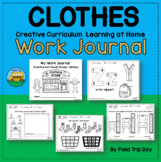 Creative Curriculum "Learning at Home" Work Journal:  CLOTHES