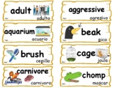Creative Curriculum Pet Study Word Wall Vocabulary Cards