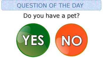 Preview of Creative Curriculum Pets Question of Day