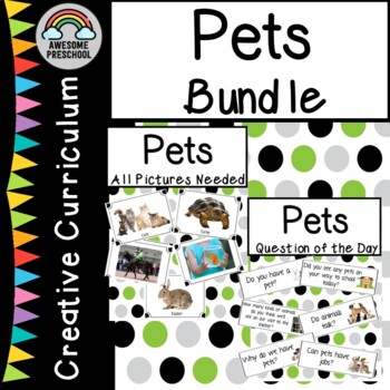 Preview of Creative Curriculum-Pets Study Bundle