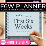 The First Six Weeks Planner - Creative Curriculum Preschoo
