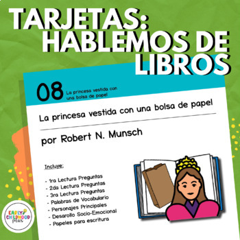 Preview of Creative Curriculum Recycle Study | Paper Bag Princess Book Discussion SPANISH