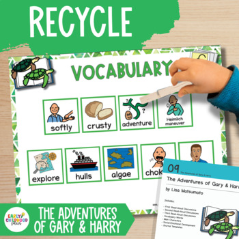 Preview of Creative Curriculum Recycle Study | The Adventures of Gary & Harry Book Cards