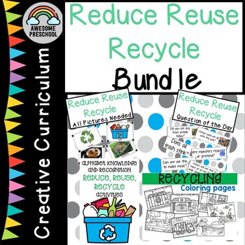 Preview of Creative Curriculum-Reduce, Reuse, Recycle Study Bundle