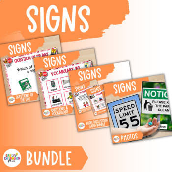 Preview of Signs Study Bundle for The Creative Curriculum