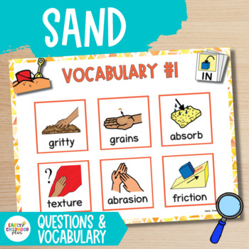 Preview of Creative Curriculum | Sand Study | Investigation Questions & Vocabulary