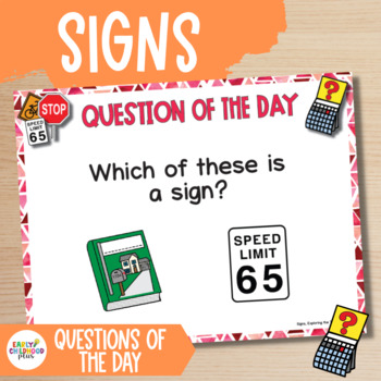 Preview of Creative Curriculum | Signs Study | Question of the Day | Digital & Print