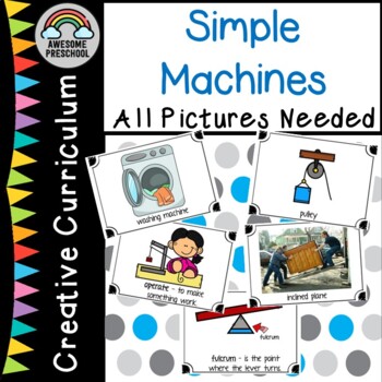 Preview of Creative Curriculum Simple Machines Study-All pictures needed