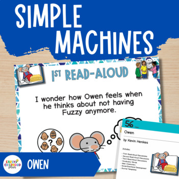 Preview of Owen Book Discussion Cards | Simple Machines | Creative Curriculum
