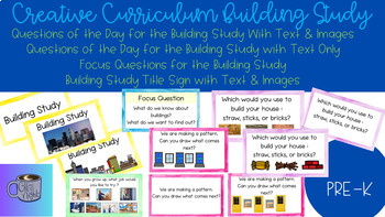 Preview of Creative Curriculum Study Questions of the Day & Focus Questions Bundle