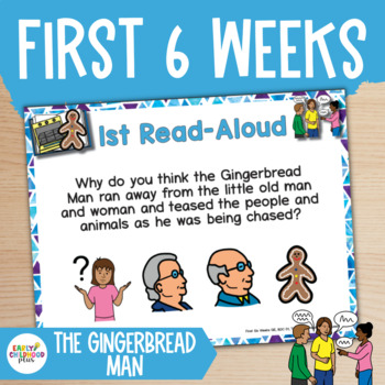Preview of Creative Curriculum The First Six Weeks The Gingerbread Man Book Discussion Card