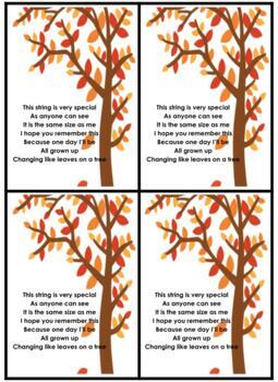 Preview of Creative Curriculum Tree Study Celebration of Learning Poem