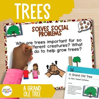 Preview of Creative Curriculum | Trees Study | A Grand Old Tree | Book Discussion Cards