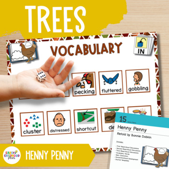 Preview of Creative Curriculum | Trees Study | Henny Penny | Book Discussion Cards